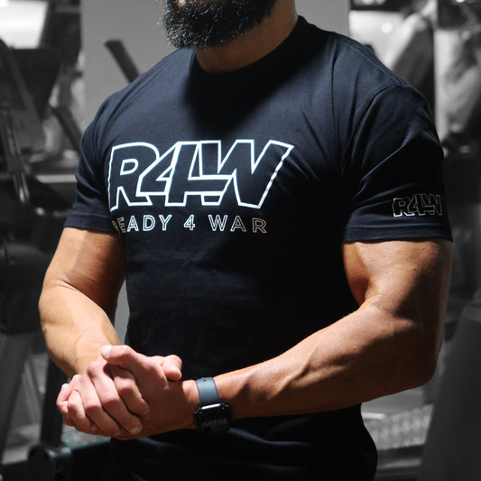 R4W Originals Tee - White on Black